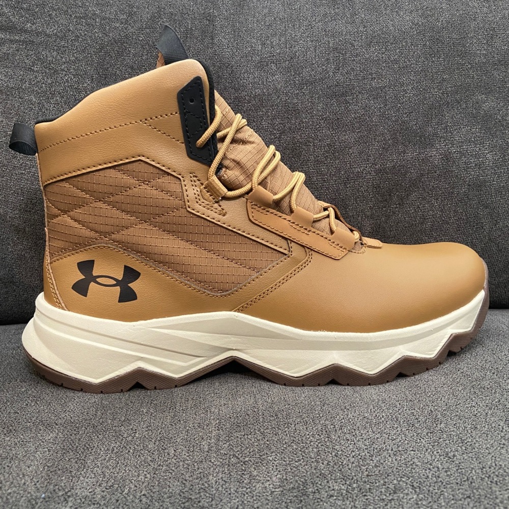 Under Armour Stellar G2 6" Tactical Boots Mens 11 Light Brown White 3025578-200